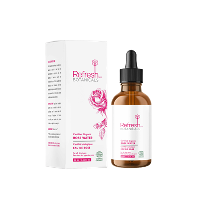 Refresh Botanicals - Rose Water, Organic, 90ml
