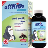 allKiDz Anti-Cold Elderberry Liquid Plus, 100mL