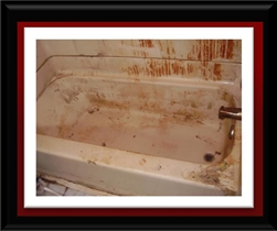 Deep Clean Acid Wash Fiberglass Bathtub