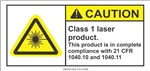 CautionClass I Laser Product