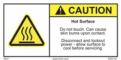 CautionHot SurfaceDo Not Touch