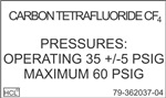 Carbon Tetrafluoride Label