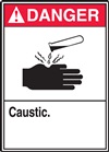 Danger Label Caustic