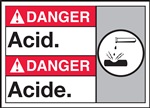 Danger Label AcidPresent