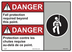 Danger Label FallProtectionRequired