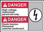 Danger Label HighVoltage