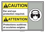 Caution Sign Ear Protection Required