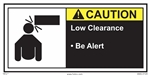 Caution Label Low Clearance