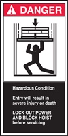 Danger Label Hazardous Condition