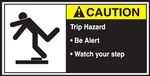 Caution Label Trip Hazard