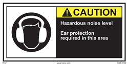 Caution Label Hazardous Noise Level