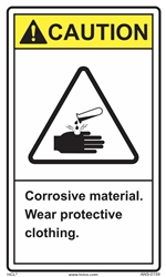 Caution Label Corrosive Material