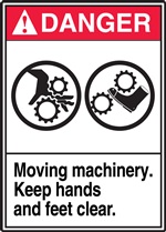 Danger Sign Moving Machinery