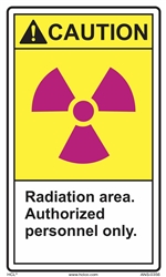 Caution Sign Radiation Area