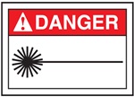 Danger Label Laser Beam