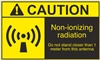 Caution Label Non-Ionizing Radiation