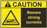 Caution Label Beware Strong Currents
