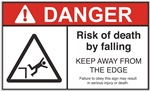 Danger Label Risk Of Death By Falling