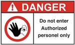 Danger Label Do Not Enter