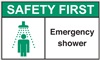 Safety Label  Shower