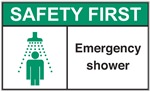 Safety Label  Shower