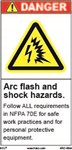 Danger Label - Arc Flash