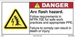 Danger Label - Arc Flash