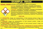 Custom GHS Safety SDS Labels