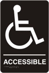 ADA Compliant Restroom Sign - Handicap Accessible Symbol
â€‹