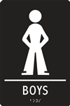 ADA Compliant Restroom Sign - Boys Symbol