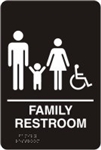 ADA Compliant Restroom Sign - Family Restroom Symbol