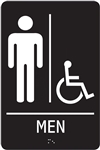 ADA Compliant Restroom Sign - Men's Handicap Symbol