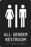 ADA Compliant Restroom Sign - All Gender Symbol