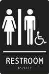 ADA Compliant Restroom Sign - Restroom Handicap Symbol