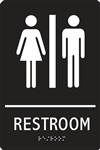 ADA Compliant Restroom Sign - Restroom Symbol