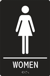 ADA Compliant Restroom Sign - Women Symbol