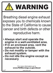 Prop 65 - Diesel Sign