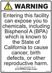 Prop 65 - BPA Sign