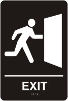 ADA Door Sign - Exit With Graphics