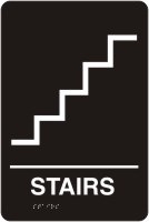 ADA Door Sign - Stairs Symbol