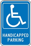 Parking Signs - Handicapped Parking - Reflective Aluminum