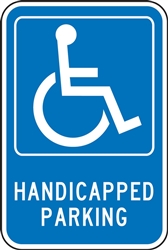 Parking Signs - Handicapped Parking - Reflective Aluminum