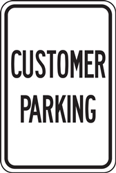 Parking Signs - Customer Parking