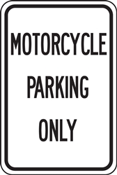 Parking Signs - Motorcycle Parking Only