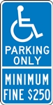 Parking Signs - Handicap Parking Only