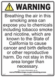 Prop 65 - Smoking Area