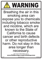 Prop 65 - Smoking Area