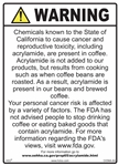 Prop 65 - Coffee