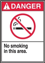 Danger No Smoking CIOMA