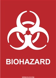 Biohazard Magnetic Vinyl Sign